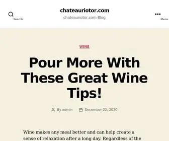 Chateauriotor.com(Blog) Screenshot