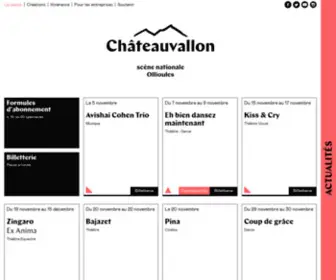 Chateauvallon.com(Châteauvallon) Screenshot