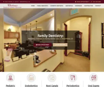 ChateauxDental.com(Family & Pediatric Dentistry Broomfield) Screenshot