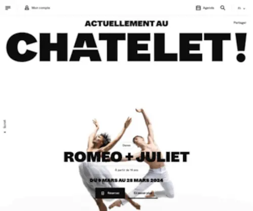 Chatelet-Theatre.com(Chatelet Theatre) Screenshot