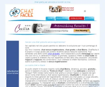 Chatfacile.it(Chat Gratis e Libera Senza Registrazione) Screenshot