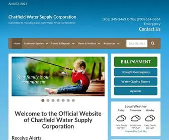 Chatfieldwsc.com(Chatfield Water Supply Corporation) Screenshot