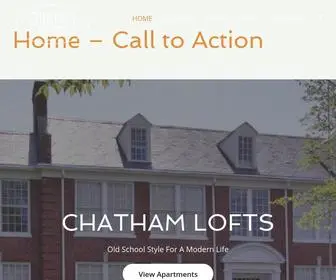 Chathamlofts.com(Chatham Lofts) Screenshot