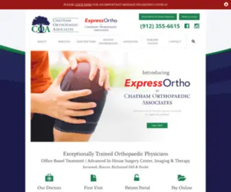 Chathamorthopaedics.com(Chatham Orthopaedics Savannah & Pooler Orthopaedic Surgeon) Screenshot