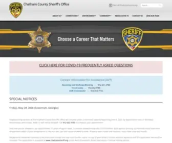 Chathamsheriff.org(The Chatham County Sheriff's Office) Screenshot
