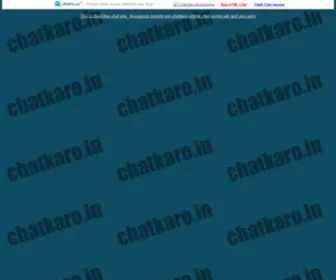 Chatkaro.co.in(FREE Online Chat Rooms site) Screenshot