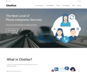 Chatlasapp.com(Phone Interpreter Service) Screenshot