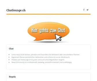 Chatlounge.ch(Schweizer IRC Chat Plattform) Screenshot