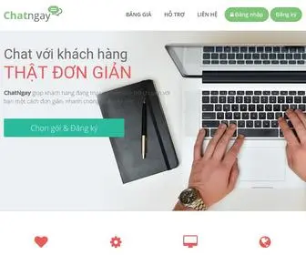 Chatngay.com(Phần mềm chat trực tuyến cho website) Screenshot