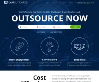 Chatoutsource.com(Boost your Sales by Outsource Live Chat Support or Agents) Screenshot