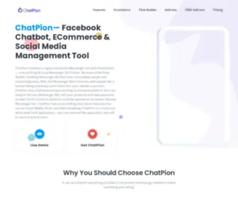 Chatpion.com(AI Chatbot for Facebook) Screenshot