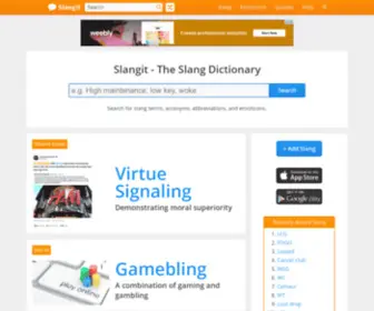 Chatref.com(The Slang Dictionary) Screenshot