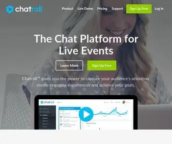 Chatroll.com(The chat platform for live events) Screenshot