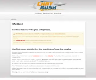 Chatrush.com(ChatRush is Free Chat Rooms) Screenshot