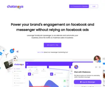 Chatsnova.com(Reach your audience in FB Messenger easy way. Inc) Screenshot