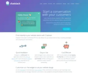 Chatstack.com(Live Chat Software) Screenshot