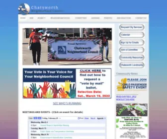 Chatsworthcouncil.org(C h a t s w o r t h Neighborhood Council) Screenshot