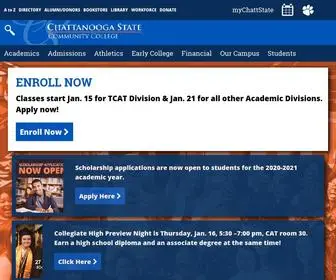 Chattanoogastate.edu(Chattanooga State Community College) Screenshot