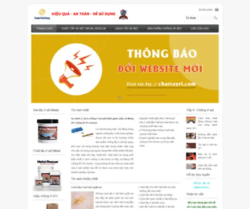 Chattayri.net(Thuận Phát Hưng phân phối độc quyền các chất tẩy rỉ của công ty ARMOR) Screenshot