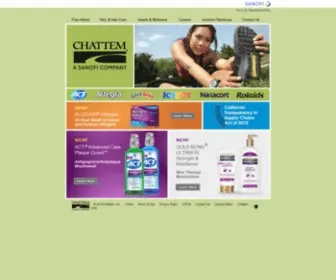 Chattem.com(Sanofi U.S) Screenshot