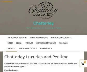 Chatterleyluxuries.com(Chatterley Luxuries and Pentime) Screenshot