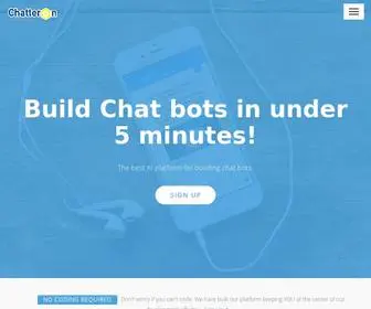 Chatteron.io(Build AI Chat bots) Screenshot