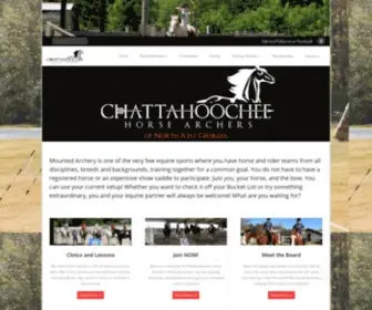 Chatthorsearchers.com(Horseback Archery in Northwest Georgia) Screenshot