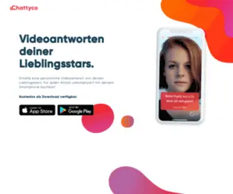 Chattyco.com(Book a personalized video of your favorite star on Chattyco) Screenshot
