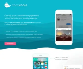 Chatwhale.com(Use Faceboook Messenger to gamify your customer loyalty) Screenshot