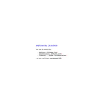 Chatwitch.com(Chatwitch 2D Avatar Chat Hosting Server) Screenshot