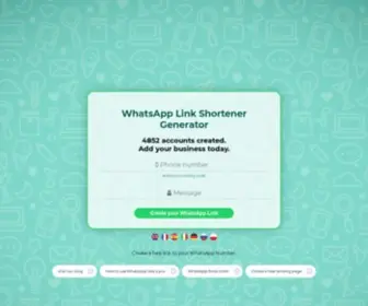 Chatwith.io(Whatsapp link shortener generator united statesaccounts created) Screenshot
