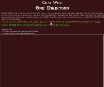 Chatwithonedirection.com(Chat with One Direction) Screenshot
