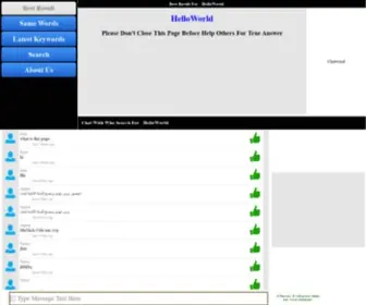 Chatword.org(Chat With Who Search For Keyword) Screenshot