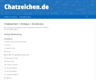 Chatzeichen.de(Online Abkürzungen) Screenshot
