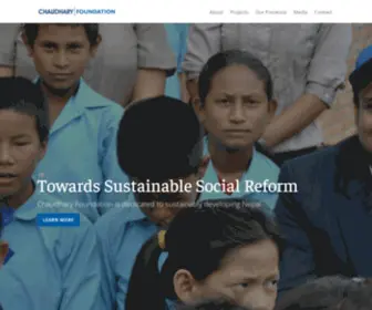 Chaudharyfoundation.org(Chaudhary Foundation) Screenshot