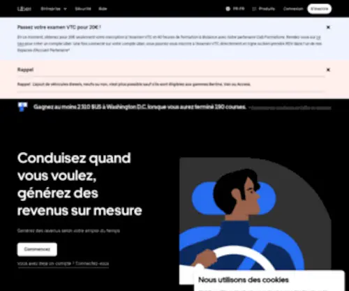 Chauffeur-Uber.fr(Accueil) Screenshot