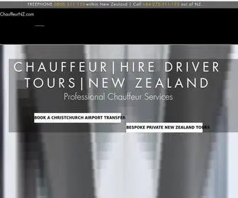 Chauffeurnz.com(Private driver transfers Christchurch) Screenshot