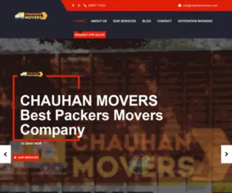 Chauhanmovers.com(Chauhan Movers) Screenshot