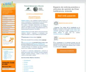 Chauindiferencia.org.ar(Chau Indiferencia) Screenshot