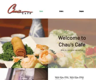 Chauscafe.com(Chau's Cafe) Screenshot