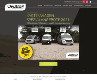 Chausson-Reisemobile.de(Voll ausgestattete Reisemobile für jeden Bedarf) Screenshot