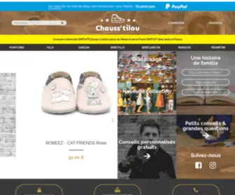Chausstilou.com(Chaussures bébé) Screenshot