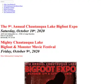 Chautauqualakebigfoot.com(I Have Seen Bigfoot) Screenshot