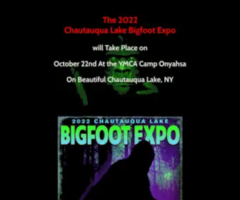 Chautauqualakebigfootexpo.com(I Have Seen Bigfoot) Screenshot