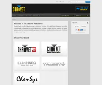 Chauvetparts.com(Chauvet Parts Store) Screenshot
