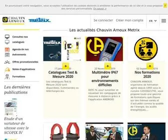 Chauvin-Arnoux.com(Instrument de mesure) Screenshot