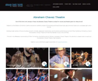 Chaveztheatre.com(The Abraham Chavez Theatre) Screenshot