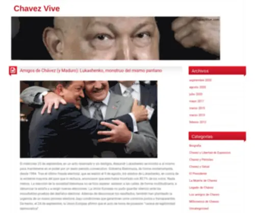 Chavezvive.com(WordPress) Screenshot