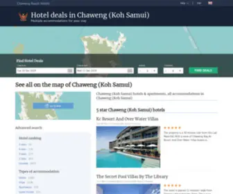 Chaweng-Hotels.com(Chaweng Hotels) Screenshot