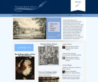 Chawton.org(Chawton House Library) Screenshot